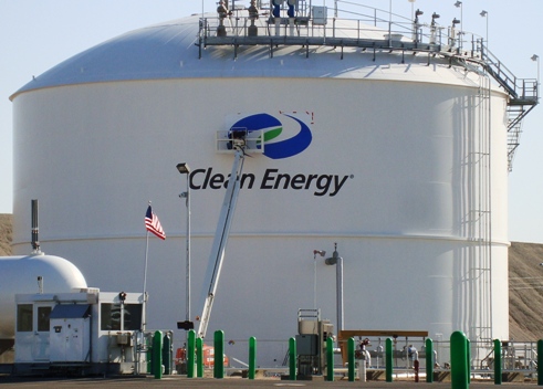 Clean Energy Fuels Vinyl Sign Installation Boron CA