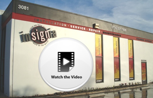 Insignia Sign Company Anaheim Building Video