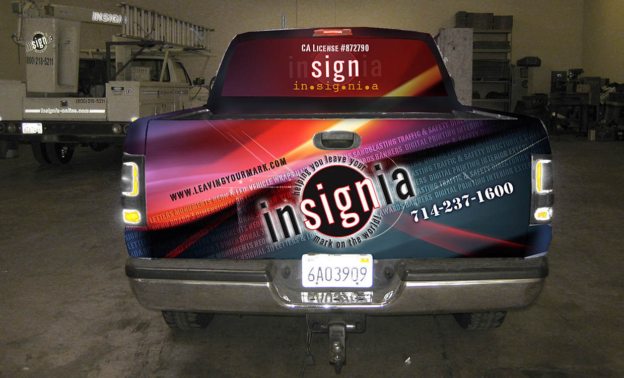 Insignia Truck Vinyl Vehicle Wrap Digital Graphics and Large Format Printing