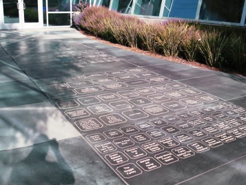 Donor Recognition Onsite Sandblasting Tiger Woods Learning Center Anaheim CA