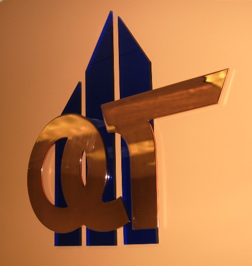 OC Title Lobby Sign Close Up in Anaheim CA